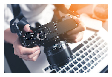 camera and keyboard